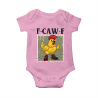 F Caw F Screaming Chicken Baby Onesie Metal Heavy Punk Rock Music - Wonder Print Shop