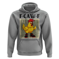 F Caw F Screaming Chicken Hoodie Metal Heavy Punk Rock Music - Wonder Print Shop