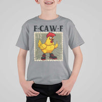 F Caw F Screaming Chicken T Shirt For Kid Metal Heavy Punk Rock Music - Wonder Print Shop