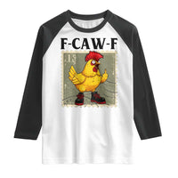 F Caw F Screaming Chicken Raglan Shirt Metal Heavy Punk Rock Music - Wonder Print Shop