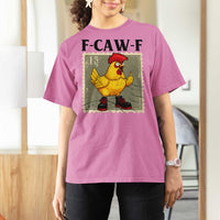 F Caw F Screaming Chicken T Shirt For Women Metal Heavy Punk Rock Music - Wonder Print Shop