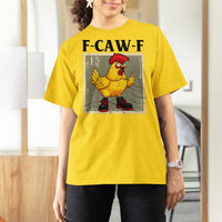 F Caw F Screaming Chicken T Shirt For Women Metal Heavy Punk Rock Music - Wonder Print Shop