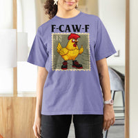 F Caw F Screaming Chicken T Shirt For Women Metal Heavy Punk Rock Music - Wonder Print Shop
