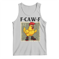 F Caw F Screaming Chicken Tank Top Metal Heavy Punk Rock Music - Wonder Print Shop
