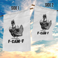 F Caw F Screaming Chicken Garden Flag Metal Heavy Punk Rock Music Lovers - Wonder Print Shop