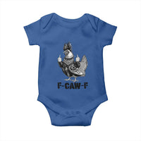 F Caw F Screaming Chicken Baby Onesie Metal Heavy Punk Rock Music Lovers - Wonder Print Shop