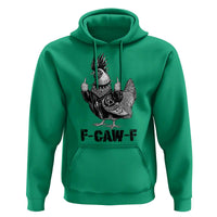 F Caw F Screaming Chicken Hoodie Metal Heavy Punk Rock Music Lovers - Wonder Print Shop