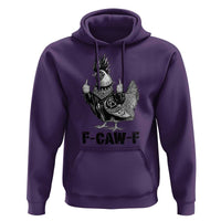 F Caw F Screaming Chicken Hoodie Metal Heavy Punk Rock Music Lovers - Wonder Print Shop