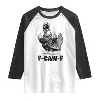 F Caw F Screaming Chicken Raglan Shirt Metal Heavy Punk Rock Music Lovers - Wonder Print Shop
