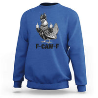 F Caw F Screaming Chicken Sweatshirt Metal Heavy Punk Rock Music Lovers - Wonder Print Shop