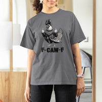 F Caw F Screaming Chicken T Shirt For Women Metal Heavy Punk Rock Music Lovers - Wonder Print Shop
