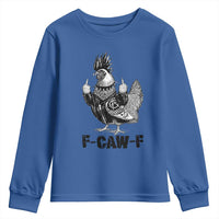 F Caw F Screaming Chicken Youth Sweatshirt Metal Heavy Punk Rock Music Lovers - Wonder Print Shop