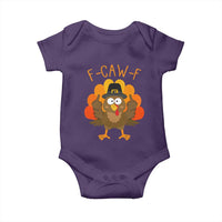 F-Caw-F Funny Turkey Baby Onesie Happy Thanksgiving Day Family Dinner - Wonder Print Shop