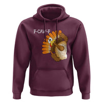 F-Caw-F Funny Silly Turkey Hoodie Happy Thanksgiving Day Family Dinner - Wonder Print Shop