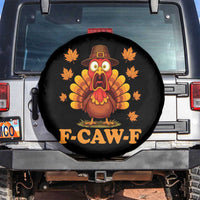 F-Caw-F Funny Turkey Spare Tire Cover Happy Thanksgiving Day Autumn Family Dinner - Wonder Print Shop