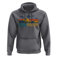 Marine 250th Anniversary Hoodie Patriotic Military Gift for Veterans - Wonder Print Shop