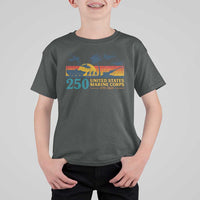Marine 250th Anniversary T Shirt For Kid Patriotic Military Gift for Veterans - Wonder Print Shop