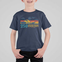 Marine 250th Anniversary T Shirt For Kid Patriotic Military Gift for Veterans - Wonder Print Shop