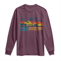 Marine 250th Anniversary Long Sleeve Shirt Patriotic Military Gift for Veterans - Wonder Print Shop