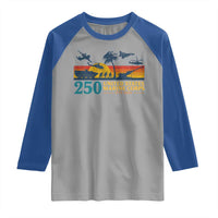 Marine 250th Anniversary Raglan Shirt Patriotic Military Gift for Veterans - Wonder Print Shop