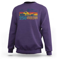 Marine 250th Anniversary Sweatshirt Patriotic Military Gift for Veterans - Wonder Print Shop