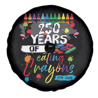 250 Years Of Eating Crayons Spare Tire Cover Marine Veteran 250th Anniversary - Wonder Print Shop