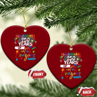 250 Years Of Eating Crayons Ceramic Ornament Marine Veteran 250th Anniversary - Wonder Print Shop