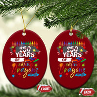 250 Years Of Eating Crayons Ceramic Ornament Marine Veteran 250th Anniversary - Wonder Print Shop