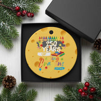 250 Years Of Eating Crayons Ceramic Ornament Marine Veteran 250th Anniversary - Wonder Print Shop