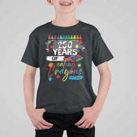 250 Years Of Eating Crayons T Shirt For Kid Marine Veteran 250th Anniversary - Wonder Print Shop