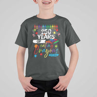 250 Years Of Eating Crayons T Shirt For Kid Marine Veteran 250th Anniversary - Wonder Print Shop