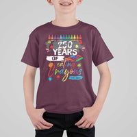 250 Years Of Eating Crayons T Shirt For Kid Marine Veteran 250th Anniversary - Wonder Print Shop
