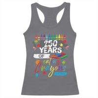 250 Years Of Eating Crayons Racerback Tank Top Marine Veteran 250th Anniversary - Wonder Print Shop
