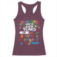 250 Years Of Eating Crayons Racerback Tank Top Marine Veteran 250th Anniversary - Wonder Print Shop