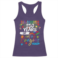 250 Years Of Eating Crayons Racerback Tank Top Marine Veteran 250th Anniversary - Wonder Print Shop