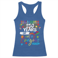 250 Years Of Eating Crayons Racerback Tank Top Marine Veteran 250th Anniversary - Wonder Print Shop