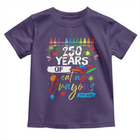 250 Years Of Eating Crayons Toddler T Shirt Marine Veteran 250th Anniversary - Wonder Print Shop