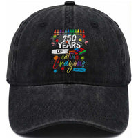 250 Years Of Eating Crayons Washed Cotton Baseball Cap Marine Veteran 250th Anniversary