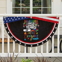 250 Years Of Eating Crayons Patriotic Fan Flag Marine Veteran 250th Anniversary
