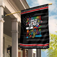 250 Years Of Eating Crayons Garden Flag Marine Veteran 250th Anniversary