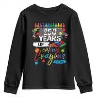 250 Years Of Eating Crayons Youth Sweatshirt Marine Veteran 250th Anniversary - Wonder Print Shop