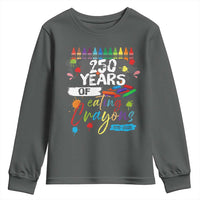 250 Years Of Eating Crayons Youth Sweatshirt Marine Veteran 250th Anniversary - Wonder Print Shop