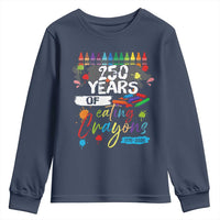 250 Years Of Eating Crayons Youth Sweatshirt Marine Veteran 250th Anniversary - Wonder Print Shop