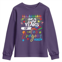 250 Years Of Eating Crayons Youth Sweatshirt Marine Veteran 250th Anniversary - Wonder Print Shop