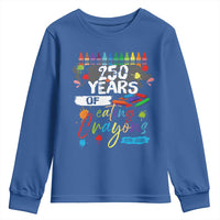250 Years Of Eating Crayons Youth Sweatshirt Marine Veteran 250th Anniversary - Wonder Print Shop