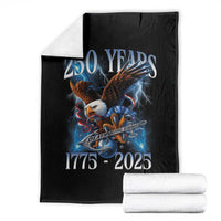 Marine Veteran 250th Anniversary Throw Blanket Eagle Patriotic Military Gift for Marines Veterans - Wonder Print Shop