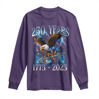 Marine Veteran 250th Anniversary Long Sleeve Shirt Eagle Patriotic Military Gift for Marines Veterans - Wonder Print Shop