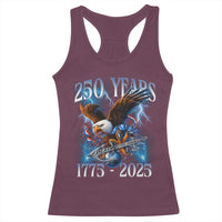 Marine Veteran 250th Anniversary Racerback Tank Top Eagle Patriotic Military Gift for Marines Veterans - Wonder Print Shop