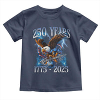 Marine Veteran 250th Anniversary Toddler T Shirt Eagle Patriotic Military Gift for Marines Veterans - Wonder Print Shop