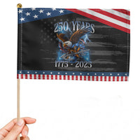 Marine Veteran 250th Anniversary Patriotic Handheld Flag Eagle Military Gift for Marines Veterans